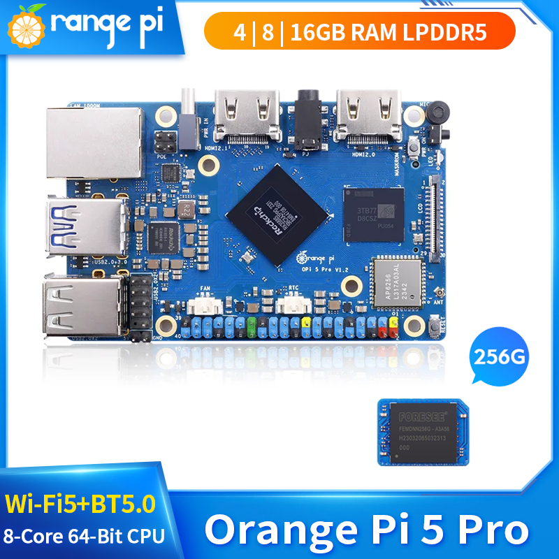 Orange Pi 5 Pro 16 8 4 ГБ ОЗУ  – обзор и цена Orange Pi 5 Plus 16Gb