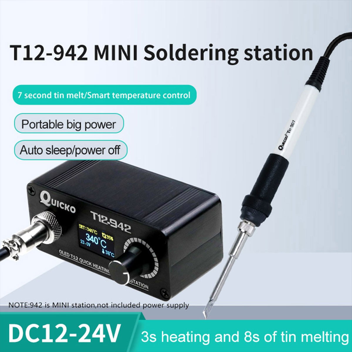 Мини-паяльная станция OLED T12 – обзор и цена Soldering Station T12 Oled