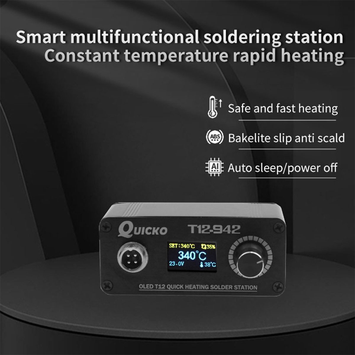 Мини-паяльная станция OLED T12 – обзор и цена Soldering Station T12 Oled